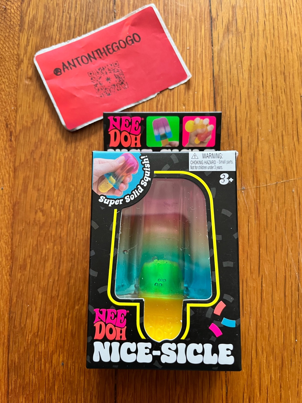Nee Doh Nice-Sicle Popsicle Blue/Pink/Yellow Multicolor New